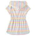 thumbnail image 3 of Cyndeelee Girls 2T-16 Hooded Swimsuit Zip-Up Terry Swim Cover Up, 3 of 5