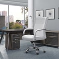 thumbnail image 5 of Lacoo Faux Leather High-Back Executive Ergonomic Office Desk Chair, White, 5 of 8