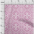 thumbnail image 2 of oneOone Cotton Flex Pink Fabric Asian Block Floral Craft Projects Decor Fabric Printed By The Yard 40 Inch Wide, 2 of 4
