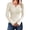 Beige, variant on Women's Thermal Underwear Top Long Sleeve Crew Neck Cotton Basic Solid Winter Warm Base Layer