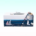 thumbnail image 2 of 1PC Mediterranean Decorative Tissue Box Wooden Crafts Storage Box Home Desktop Decoration (Gradient), 2 of 6