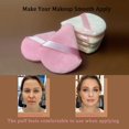 thumbnail image 4 of Borlas triangulares para maquillaje GFOUNS, 9 piezas, rosa, suaves, 4 of 6