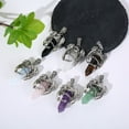 thumbnail image 5 of Dragon Necklace for men women crystal necklace cool mens necklaces Dragon jewelry natural gemstone necklace (amethyst), 5 of 8