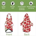 thumbnail image 6 of Honeii Rose Flowers Print Small Dog Hoodies Pet Hooded Sweatshirts Fall Winter Puppy Cat Sweaters Warm Clothes for Small Dogs Outfits Costume-X-Small, 6 of 7