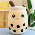 thumbnail image 1 of Simulation fruit milk tea cup pillow plush toy large bubble tea Doll Doll Gift   DMH, 1 of 7