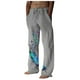 thumbnail image 1 of Pantalones de lino y algodón con estampado de pájaros para hombre Pantalones de yoga informales Fridja  alkflakhf32828, 1 of 7