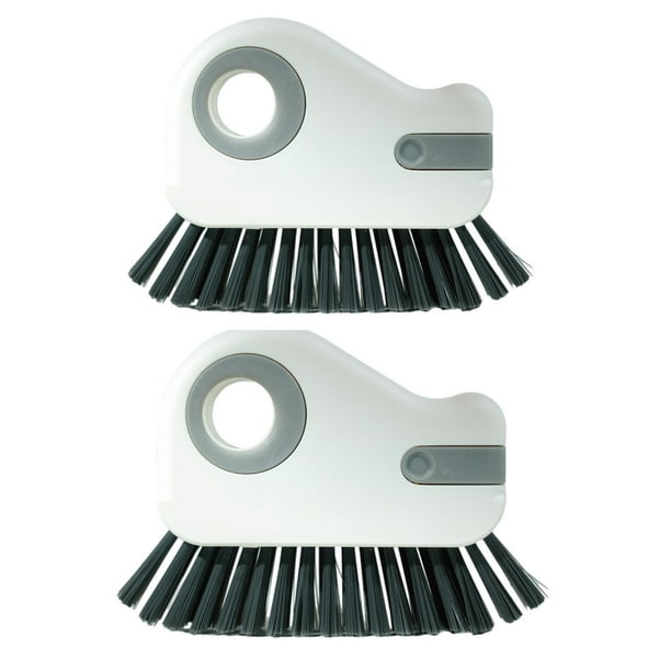 Cepillo 2 en 1 para limpiar ranuras, hendiduras, puertas y ventanas. Cepillo para esquinas difíciles. Herramienta multifuncional de limpieza del hogar.