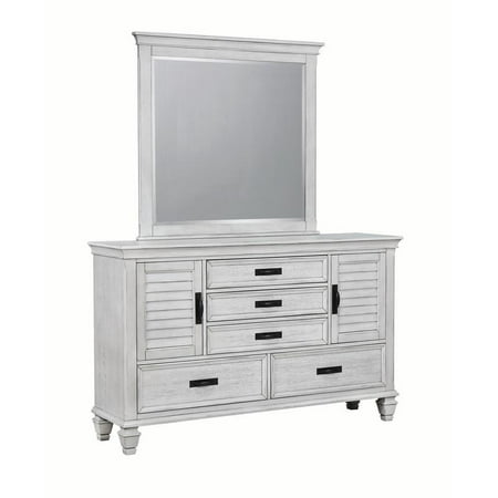 Tropical Island Dresser Mirror - Coaster Company Franco Dresser Mirror, Antique White