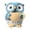 Light Blue, variant on Owl Planter, Owl-Shaped Plant Pot, Cute Resin Owls Statue Flowerpot, Funny Animal Decorative Planters for Indoor Outdoor Garden Office Home Decor and Holiday Gifts