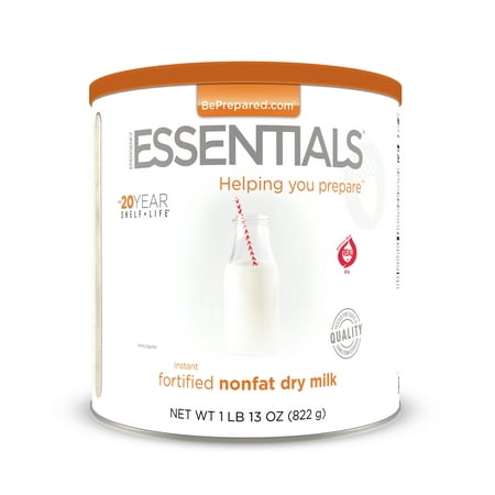 Emergency Essentials Food Instant Nonfat Fortified Dry Milk, Large (Best Dry Food For Emergency)