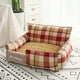 thumbnail image 1 of Removable Cat House Soft Sofa Mats Washable Pet Dog Bed Portable Puppy Cushion Dog Plaid Sleeping Beds For Dogs Pets Supplies ShopWise Round, 1 of 24