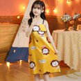 thumbnail image 4 of Larisalt Baby Girl Dress Breathable Fabric Spaghetti Strap Print Night Dress Toddler Girls Summer Clothes, 4 of 5