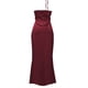 thumbnail image 5 of Vestido de noche de satén para mujer tallas grandes - Elegante cuello en V, diseño en la cintura, vestido de fiesta para bodas - Tallas XS-L, tejido con brillo lujoso, 5 of 5