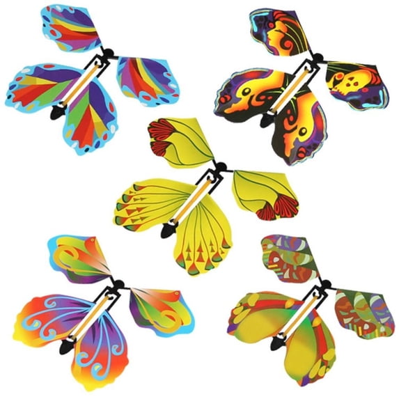 10PCS Kids Gift Home Decor Wind Up In The Book Party Supplies Butterfly Card Magic Flying Butterfly Magic Show 2