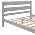 thumbnail image 3 of Bellemave Full Bed Frames,Wood Platform Bed with Headboard and Footboard, Full Size Sleigh Bed with Wood Slat Support, No Box Spring Needed (Gray), 3 of 8