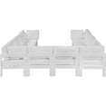 thumbnail image 3 of Meridian Furniture Nizuc Sectionnel Modulaire de Patio Extérieur Blanc, 3 of 9