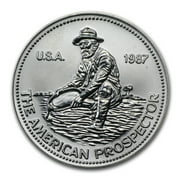 ENGELHARD 1987 1 oz Silver Round - Prospector (Eagle Reverse)