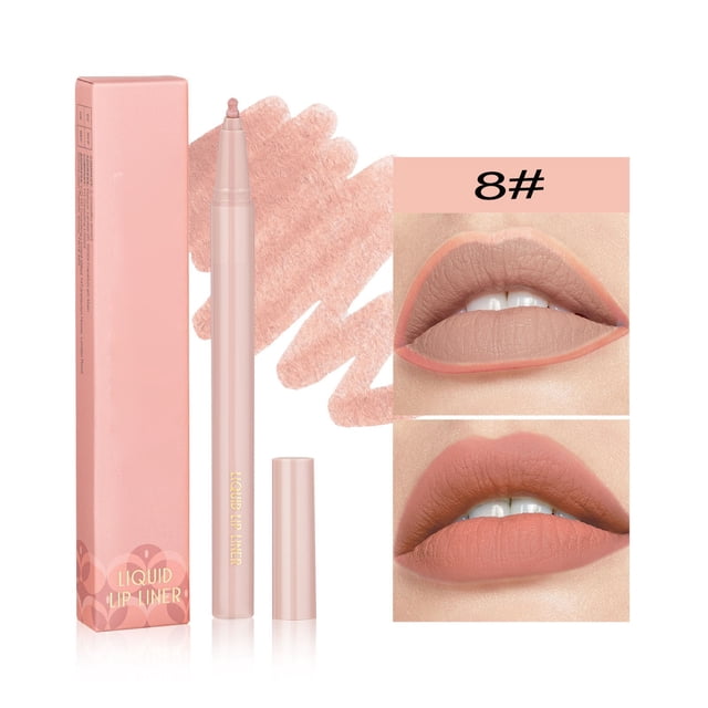 Dvkptbk Crayon à Lèvres YOUNG VISION Mat Liquide Crayon à Lèvres Éponge Gourde Tête Forgée Couleur Nue Vernis à Lèvres Imperméable Stylo Rouge 0,6 ml