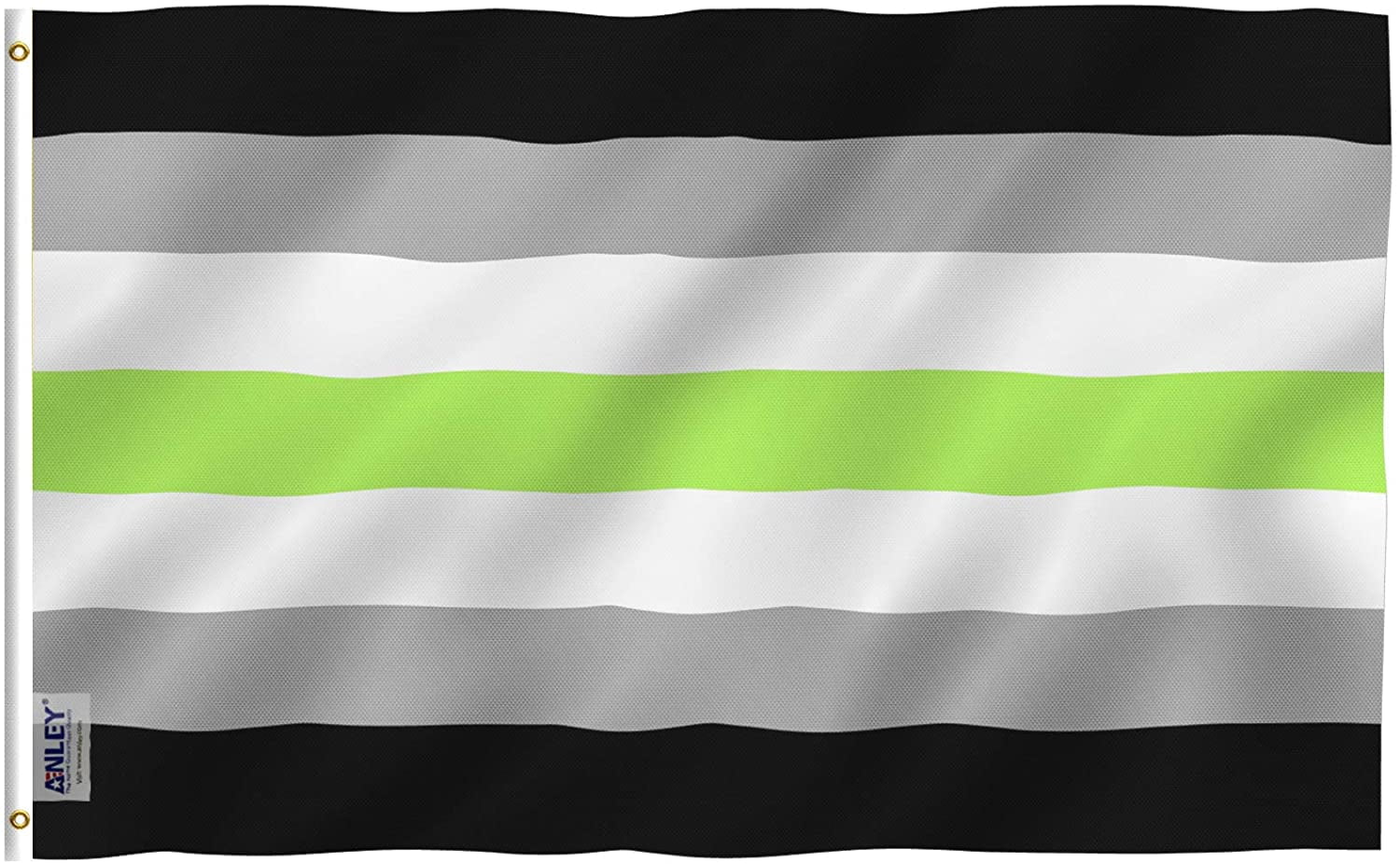 ANLEY Fly Breeze 3x5 Feet Agender Pride Flag - Agender Pride Flag with Brass Grommets 3 X 5 Ft