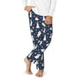 thumbnail image 2 of Pofeuu Rabbit And Flower Print Teenagers' Pajama Pants, Soft Lounge Pajama Pants with big pockets for Men Plaid Pj Bottoms-XS(5-6), 2 of 6