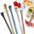 thumbnail image 4 of Cheer.US 3 Pcs Metal Straws Reusable Stainless Steel Metal Straws Long Drinking Straws for Tumblers Dishwasher Safe&nbsp;, 4 of 7