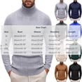 thumbnail image 3 of JUUYY Men's Turtleneck Sweater Long Sleeve Slim Fit Solid Color Knitted Warm Winter Casual Comfortable Base Layer Tops Pullover Black M, 3 of 8
