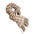 thumbnail image 3 of Plaid Scarf for Women Men, Winter Warm Soft Feel Scarf, Large Shawl Wrap for Cold Weather, Fashion Neck Wrap for Outdoor, Travel, Daily Wear, Lightweight Cozy Comfortable Orange, 3 of 8