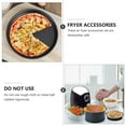 thumbnail image 4 of 6pcs 6 Inch Air Fryer Accessories Frying Baking Pan Rack Pizza Tray Pot Set, 4 of 6