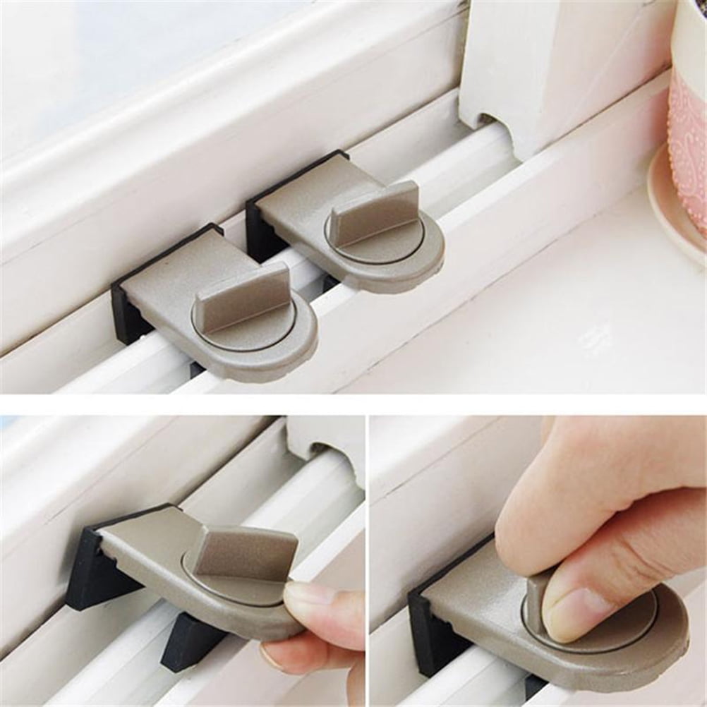 Security Sliding Door Window Lock Safety Lock Sliding Sash Stopper For Kid STCA