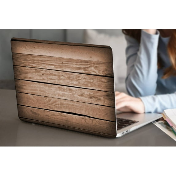 KSK KAISHEK Hard Shell Case Cover Only for MacBook Pro 16 inchs( XDR Display Touch ID, 2023 - 2021) Model A2780/A2485, Type C Wood grain A 90