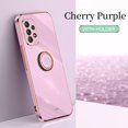 thumbnail image 1 of Funda con soporte de anillo de lujo para Samsung Galaxy A13, A53, A33, A73, A23, A32, A52s, A72, 4g, 5g, cubierta de silicona chapada 2022, A 13, 53, 52, 33, 73 Fivean unisex, 1 of 2