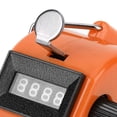 thumbnail image 2 of Contador Cuentas Portátil Números 4 Dígitos Mano() Naranja, 2 of 5