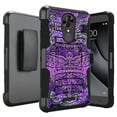 thumbnail image 1 of DALUX Hybrid Kickstand Holster Phone Case Compatible with Alcatel Onyx / TCL A1X A503DL - Purple Dragon, 1 of 2
