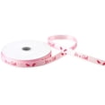 thumbnail image 3 of Homeford It's a Girl Footprint Baby Shower Grosgrain Ribbon, 3/8-inch, 25-yard, Pink, 3 of 3