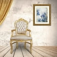 thumbnail image 3 of Aria K 19x24 Gold Ornate Wood Framed with Double Matting Museum Art Print Titled - Blue Flowers I, 3 of 4