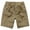 Khaki, variant on Cmfcve Men's Summer Shorts Elastic Waist Loose Cargo Shorts Versatile Durable Gym Pants