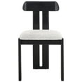 thumbnail image 3 of Safavieh Cayde Modern Wood Dining Side Chairs, White / Black / Gray, 3 of 8