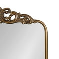 thumbnail image 3 of Kate and Laurel Laubry Vintage Metal Rounded Rectangle Mirror, 20 x 30, Gold, Traditional Antique Ornate Round Rectangular Mirror with Detailed Crown Accent and Slim Frame, 3 of 8