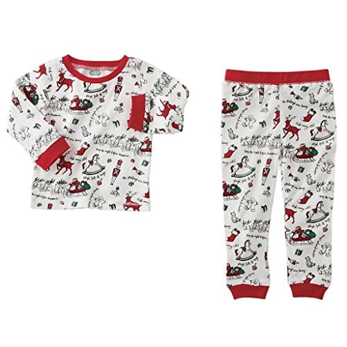 Mud Pie Unisex Very Merry Christmas Pajamas Infant Toddler Red 9 12 Months