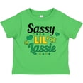 thumbnail image 3 of Inktastic Saint Patrick's Day Sassy Lil' Lassie with Shamrocks Girls Toddler T-Shirt, 3 of 5