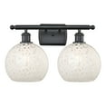 thumbnail image 6 of Innovations Lighting - White Mouchette - 2 Light Bath Vanity In Modern Style-11, 6 of 7