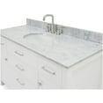 thumbnail image 3 of Ariel H055SCW2OVOWHT Bristol 55" Free Standing Single Oval Basin Vanity Set - White, 3 of 7
