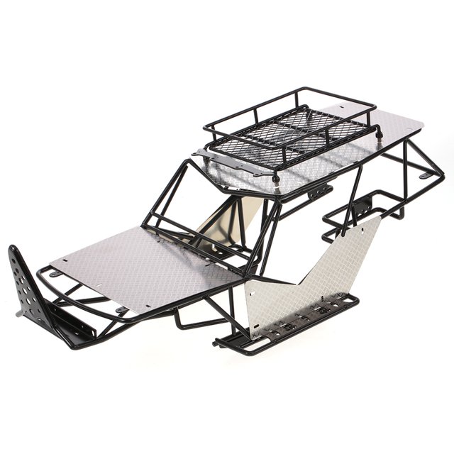Estructura del chasis del bastidor del chasis del bastidor del rollo de metal para 1/10 Axial Wraith Abanopi Chasis de coche RC
