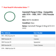 thumbnail image 2 of Camshaft Flange O-Ring - Compatible with 1974 - 1989, 1991 - 1992 Porsche 911 1975 1976 1977 1978 1979 1980 1981 1982 1983 1984 1985 1986 1987 1988, 2 of 2