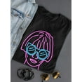 thumbnail image 3 of Short Hair Girl Colorful In Sharp Effect T-Shirt Women -Image by Shutterstock, Female Large, 3 of 4