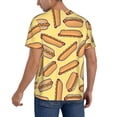 thumbnail image 2 of Fotbe Hot Dogs Baseball Jersey Shirt for Men and Women, Casual Short Sleeves Button Down T-Shirt-Medium, 2 of 9