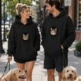 thumbnail image 5 of Pet Carrier Hoodie, Oversized Fleece Sweatshirt with Front Pouch for Small Pets, 5 of 8
