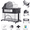 Play Bed-GREY, variant on 4 in 1 Baby Bassinet, Bedside Bassinet with Changing Table for Baby,Portable Bedside Sleeper Rocking Crib with Wheels, Mosquito Net & Storage Basket, 6 Height Adjustable, Unisex
