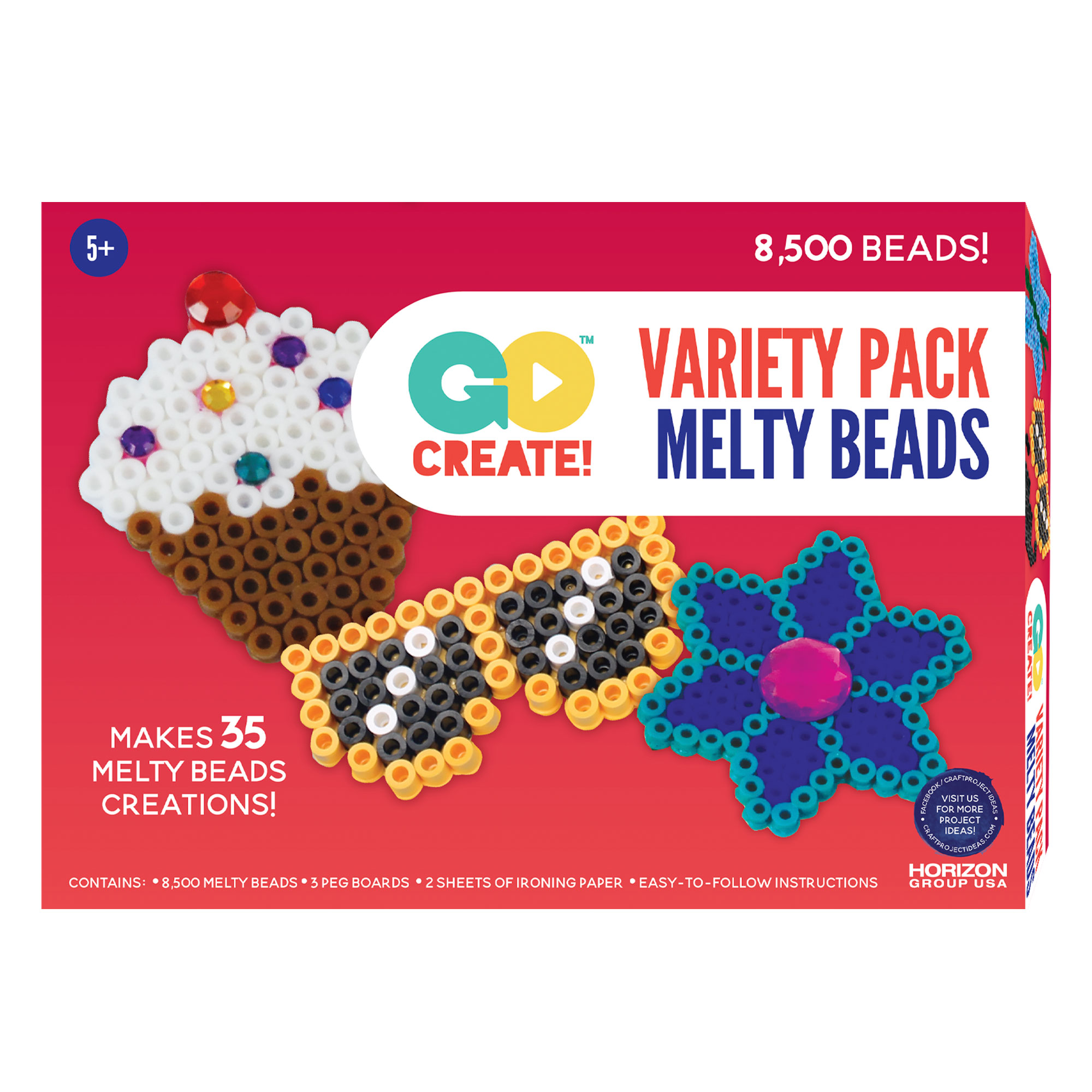 Go Create Melty Beads Variety Pack, Colorful Bead Art, Arts & Crafts - image 4 of 4