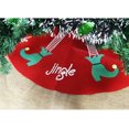 thumbnail image 2 of Christmas Tree Skirt, Elf Legs - Xmas Tree Decoration, Felt Christmas Tree Decor, Red - 30 x 0.1 x 30 Inches, 2 of 6